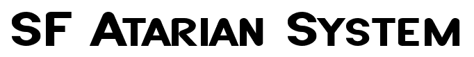 SF Atarian System font